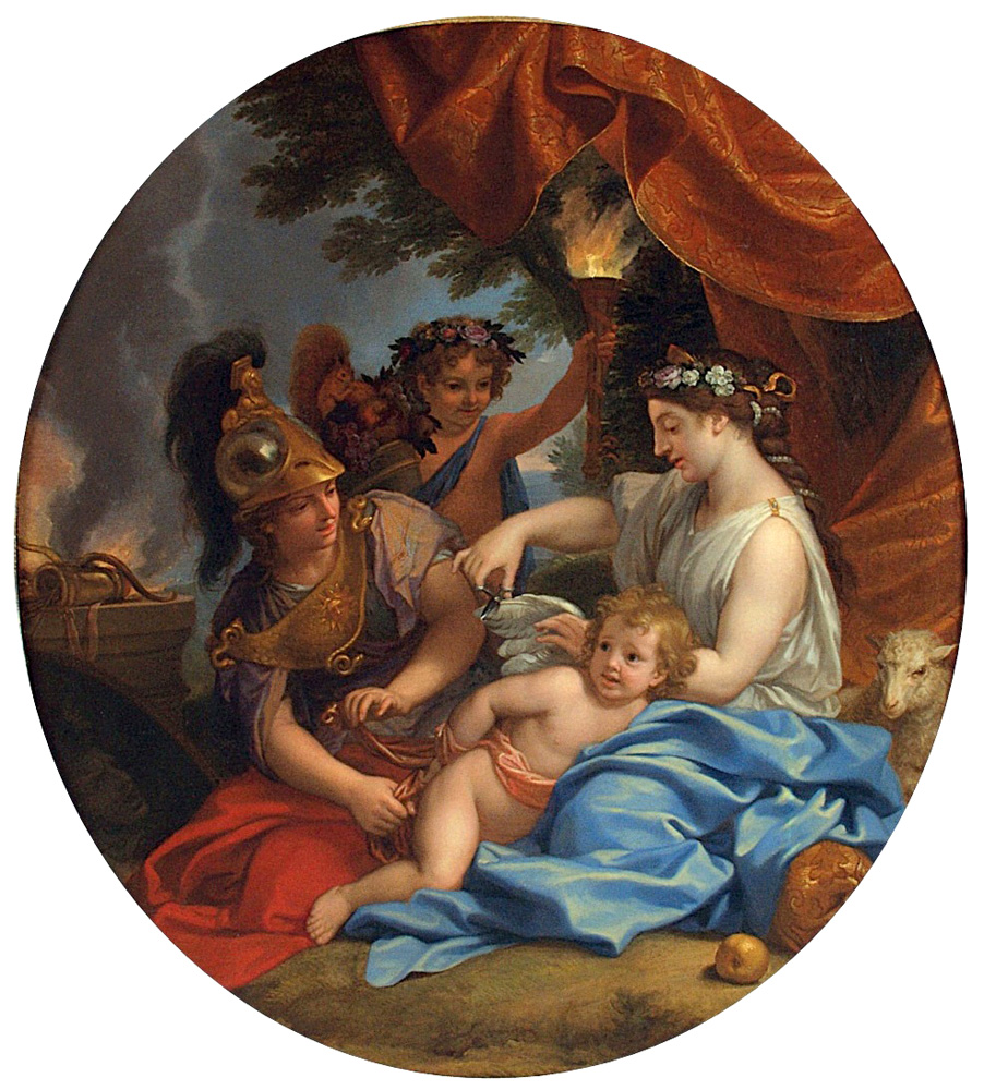 venus clipping cupid's wings